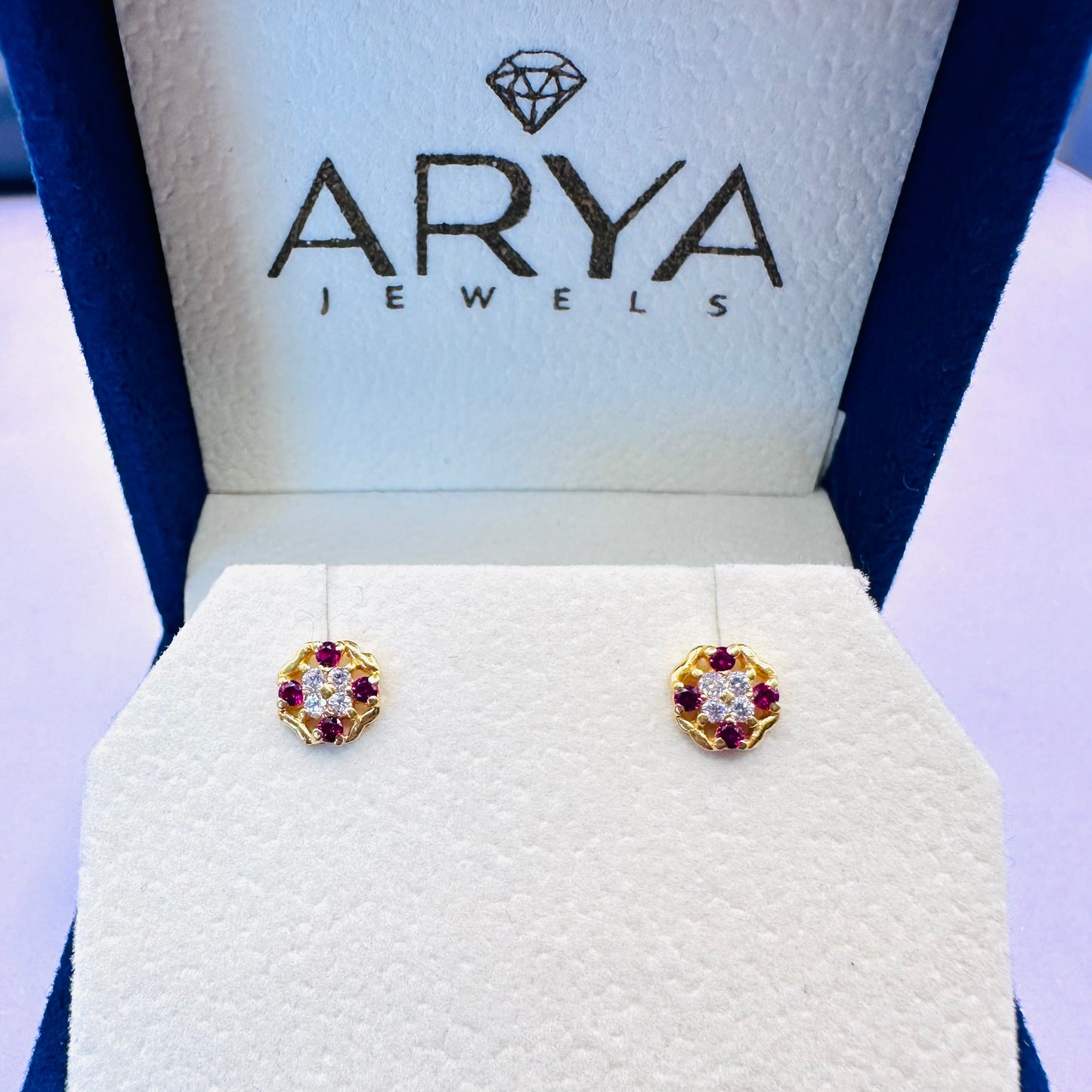 22k solid gold small earrings