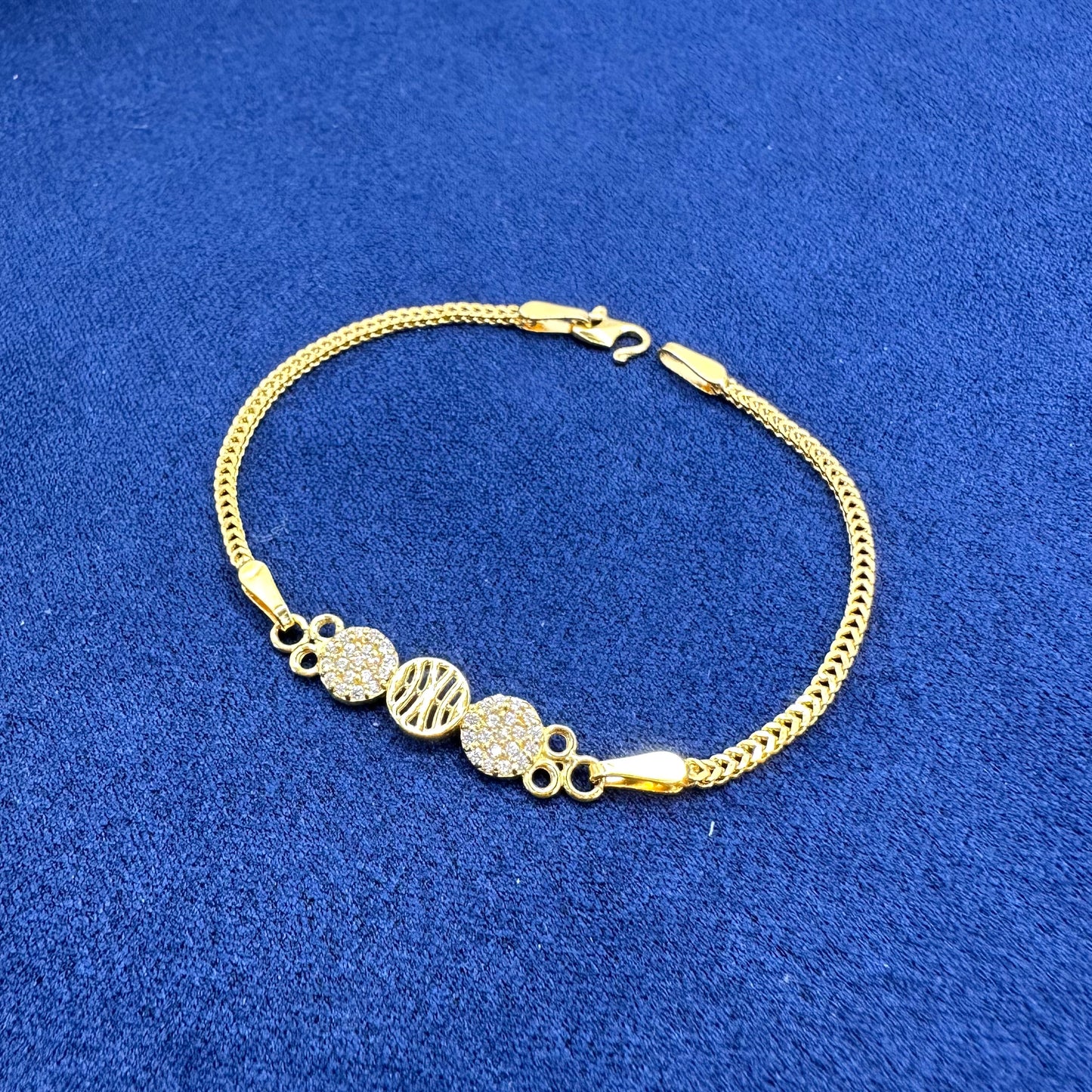 22k solid gold everyday bracelet