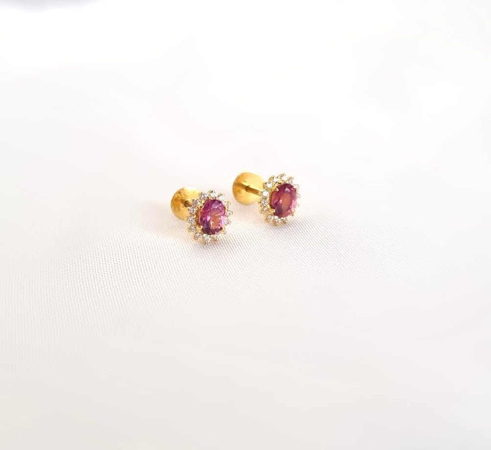 22k solid gold earrings