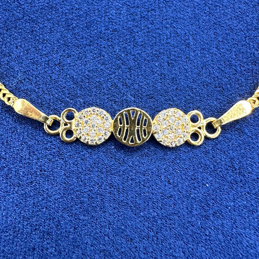 22k solid gold everyday bracelet