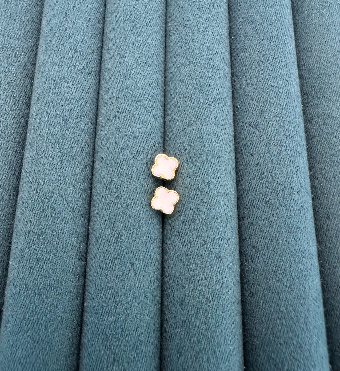 22k Solid Gold Clover Earrings