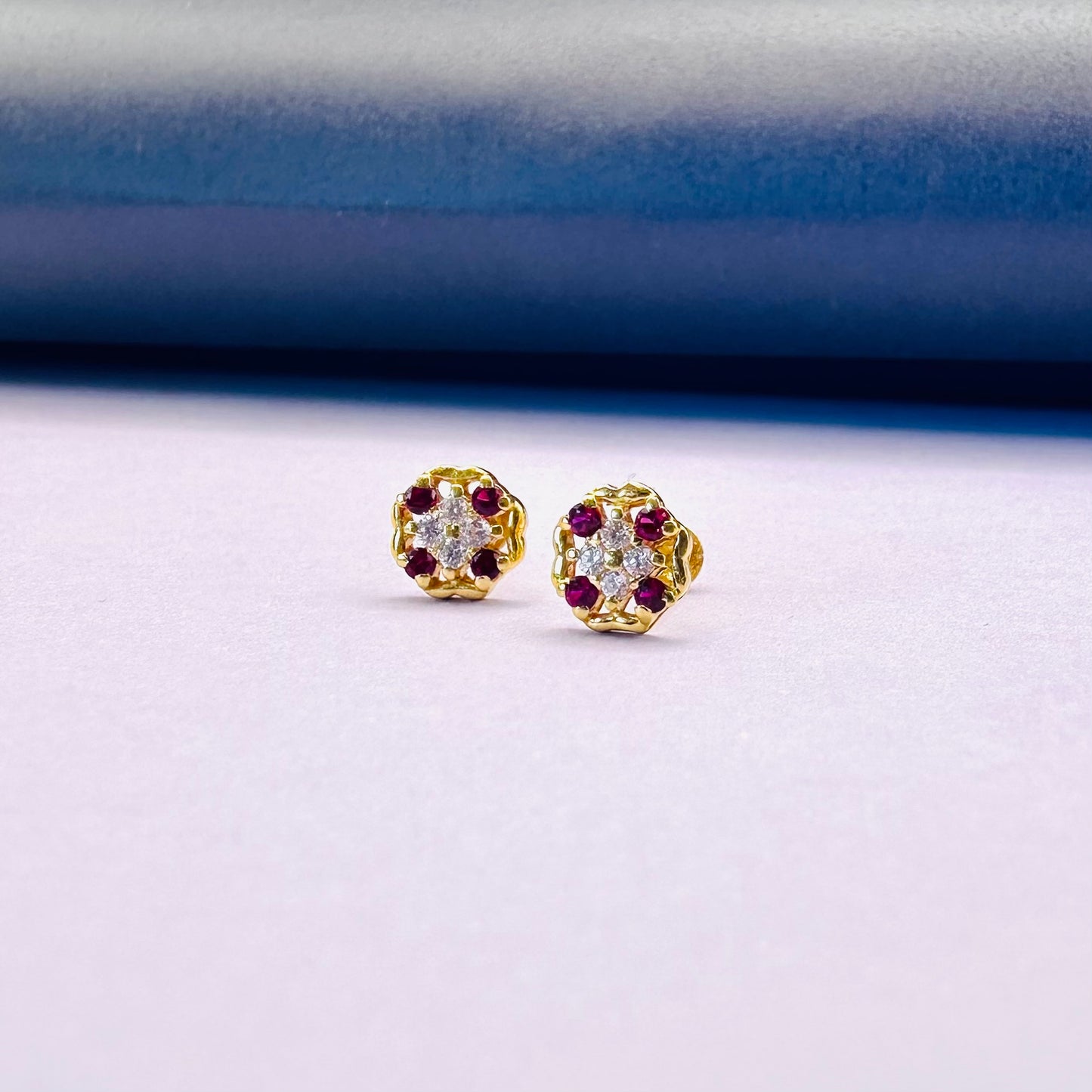 22k solid gold small earrings