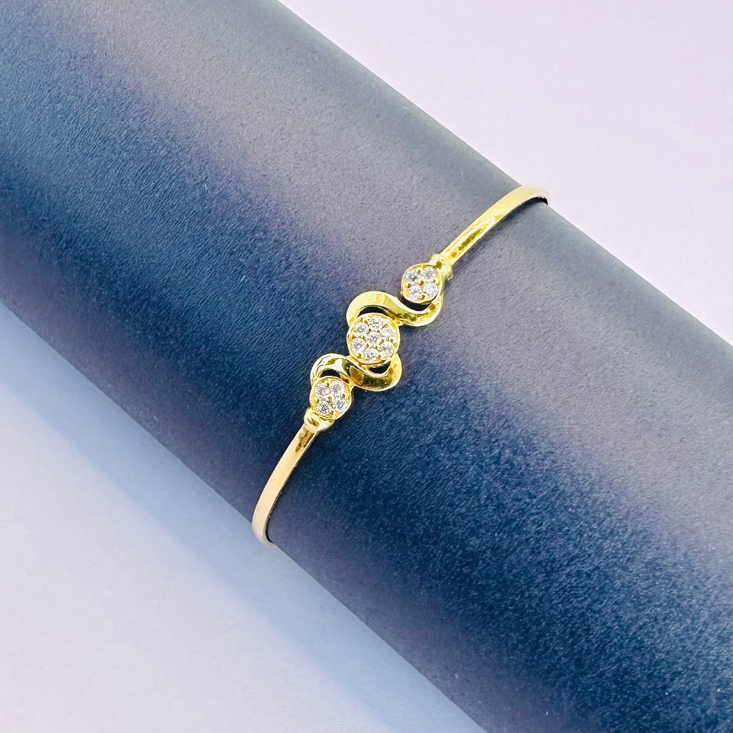 22k solid gold small baby bracelet/ baby bangle