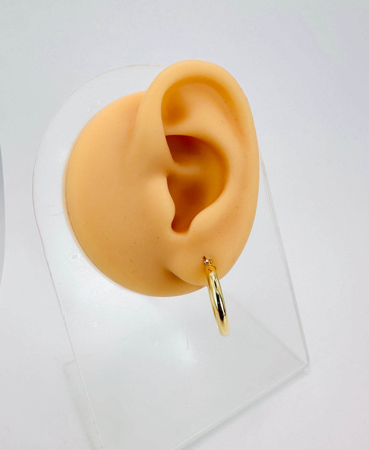18K Solid Gold Hoop Earrings