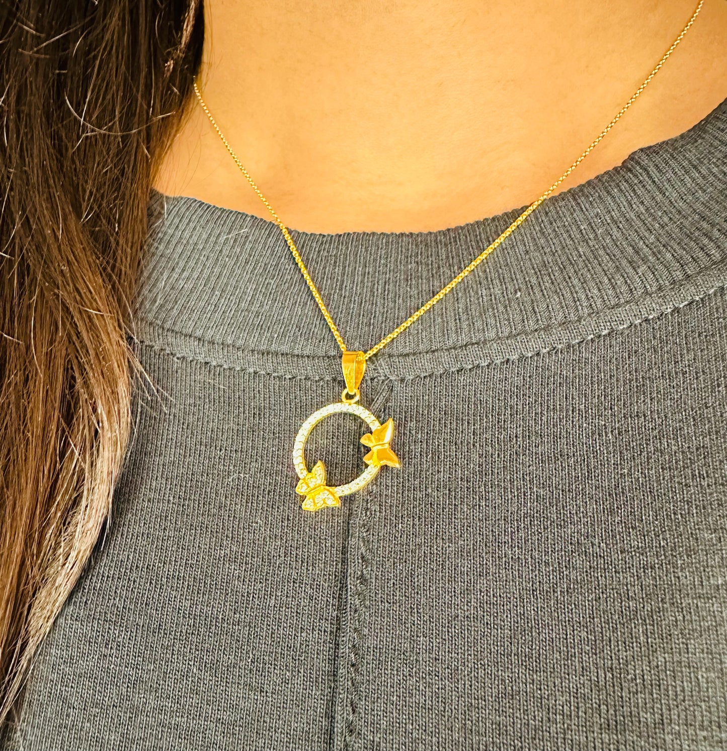 22k solid gold designer necklace