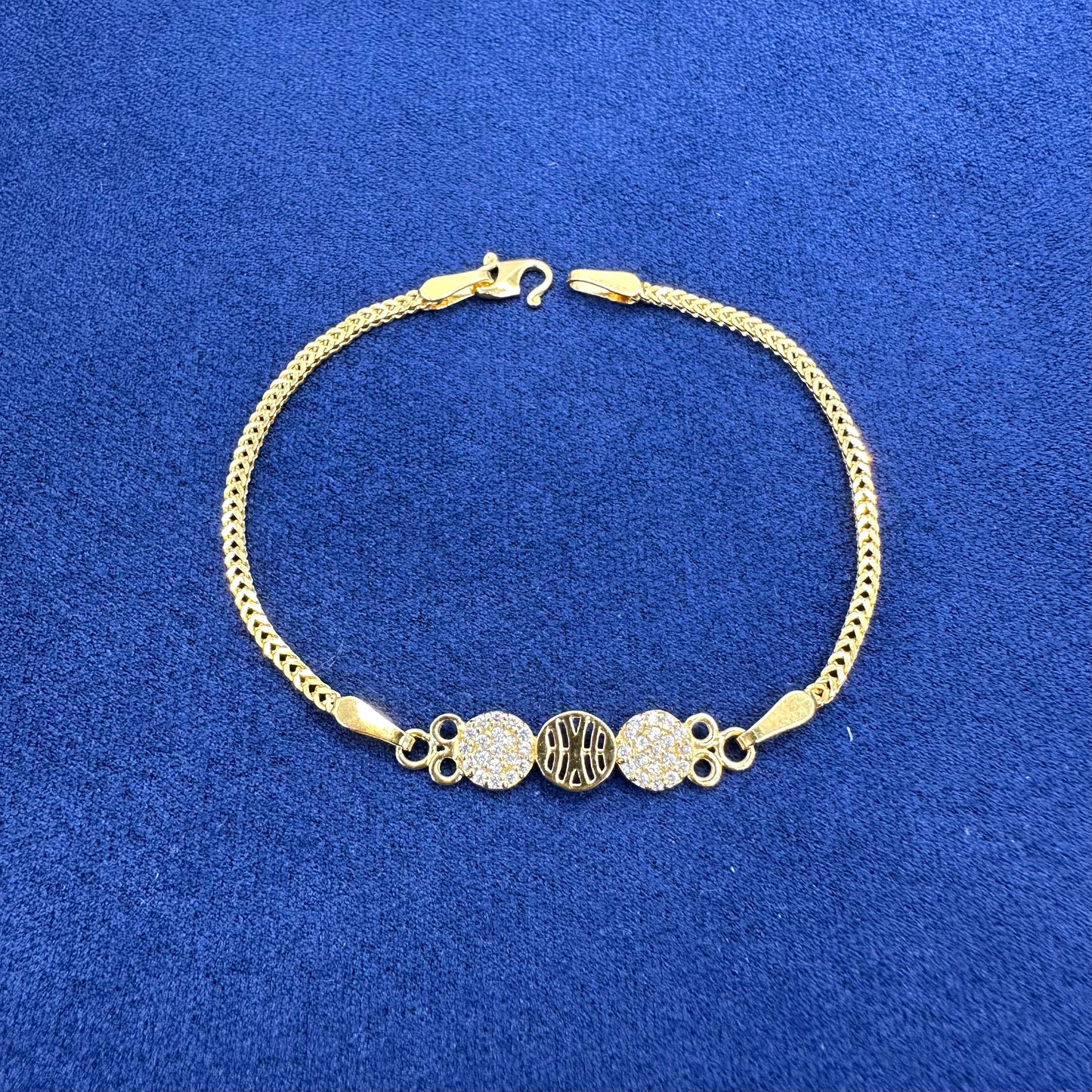 22k solid gold everyday bracelet