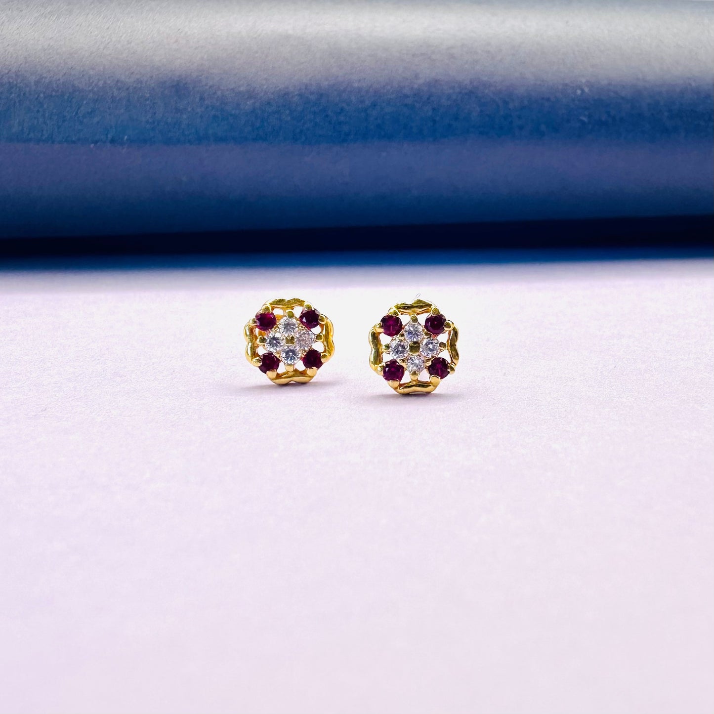 22k solid gold small earrings