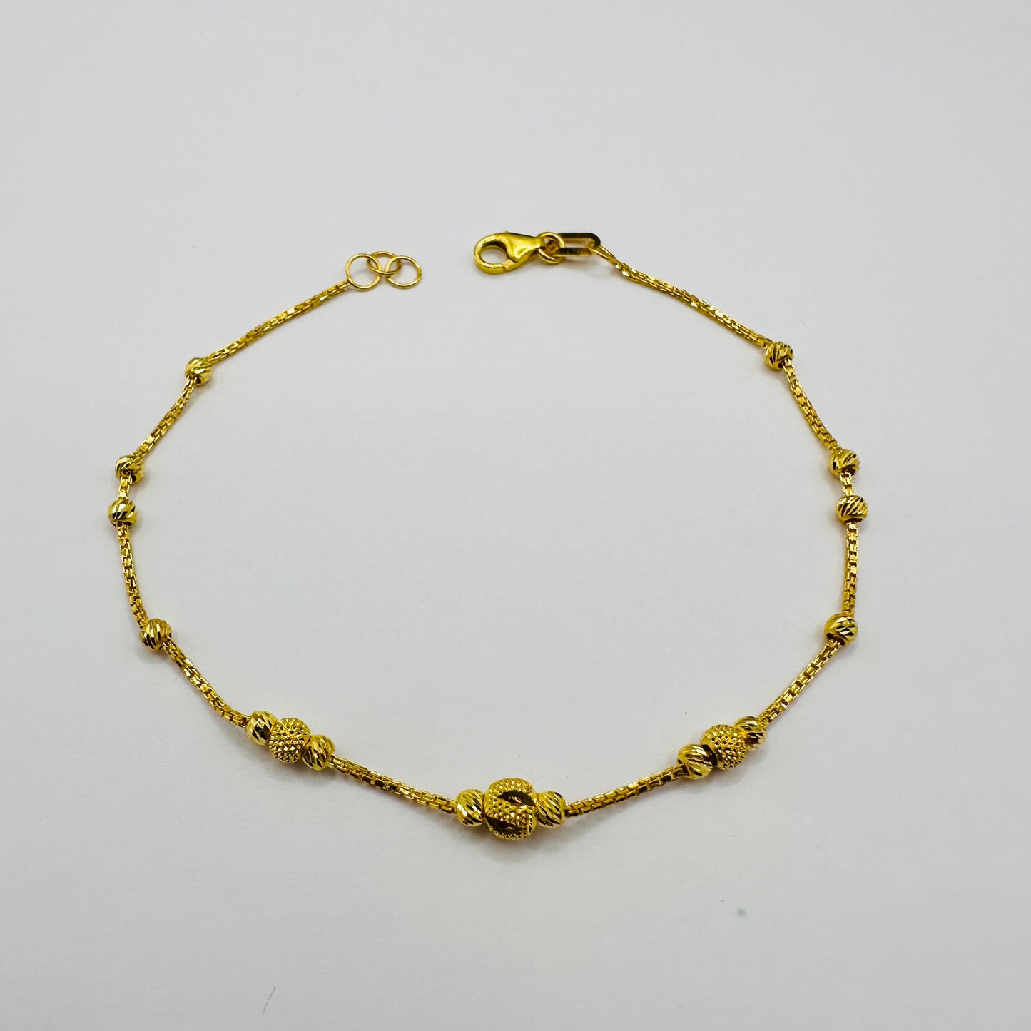 22k Solid Gold Chain Bracelet