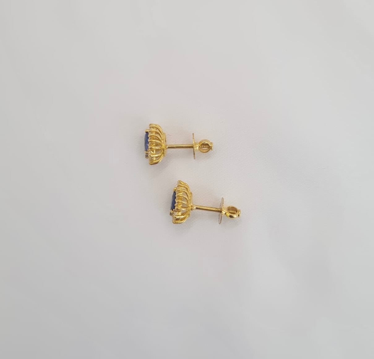 22k solid gold teardrop earrings