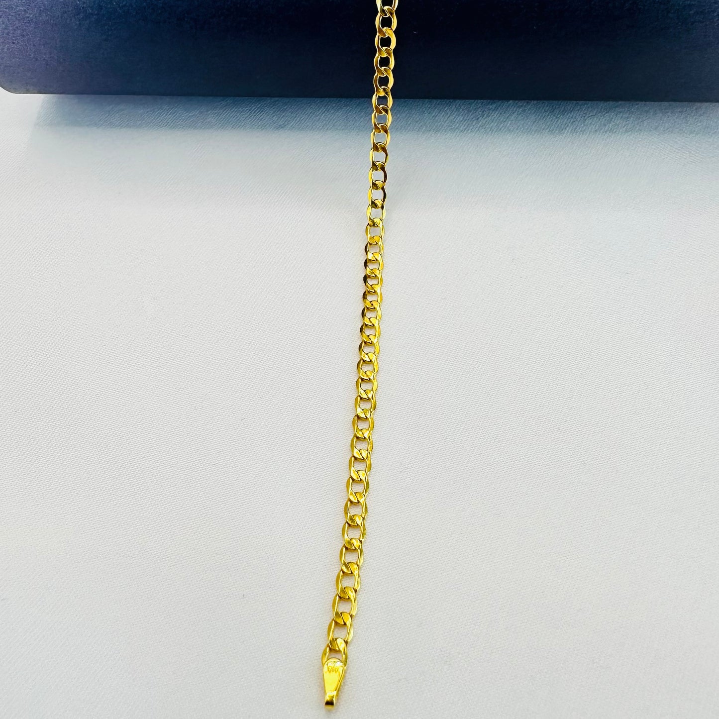 22k solid gold unisex cable bracelet