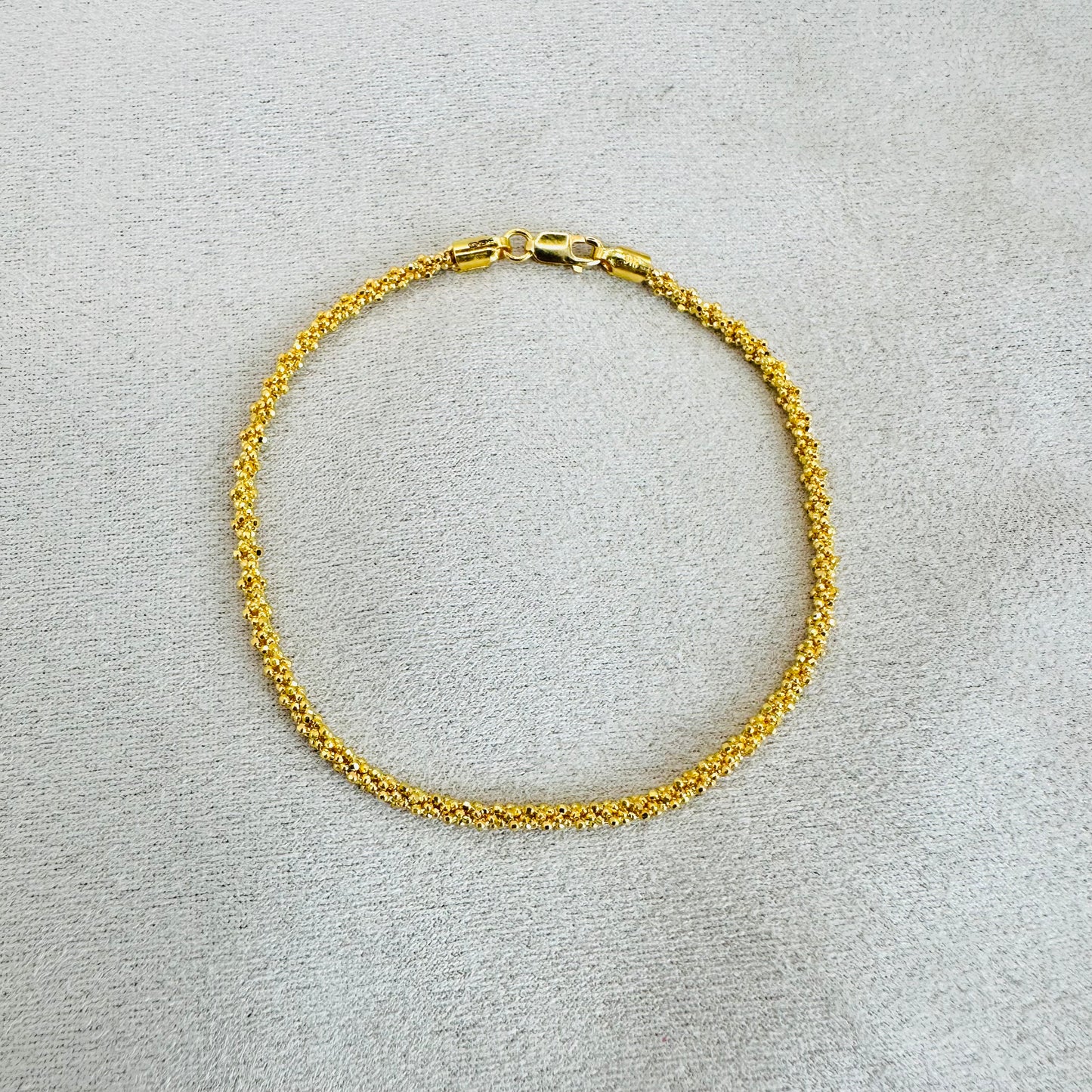 22k Solid Gold cluster Bracelet