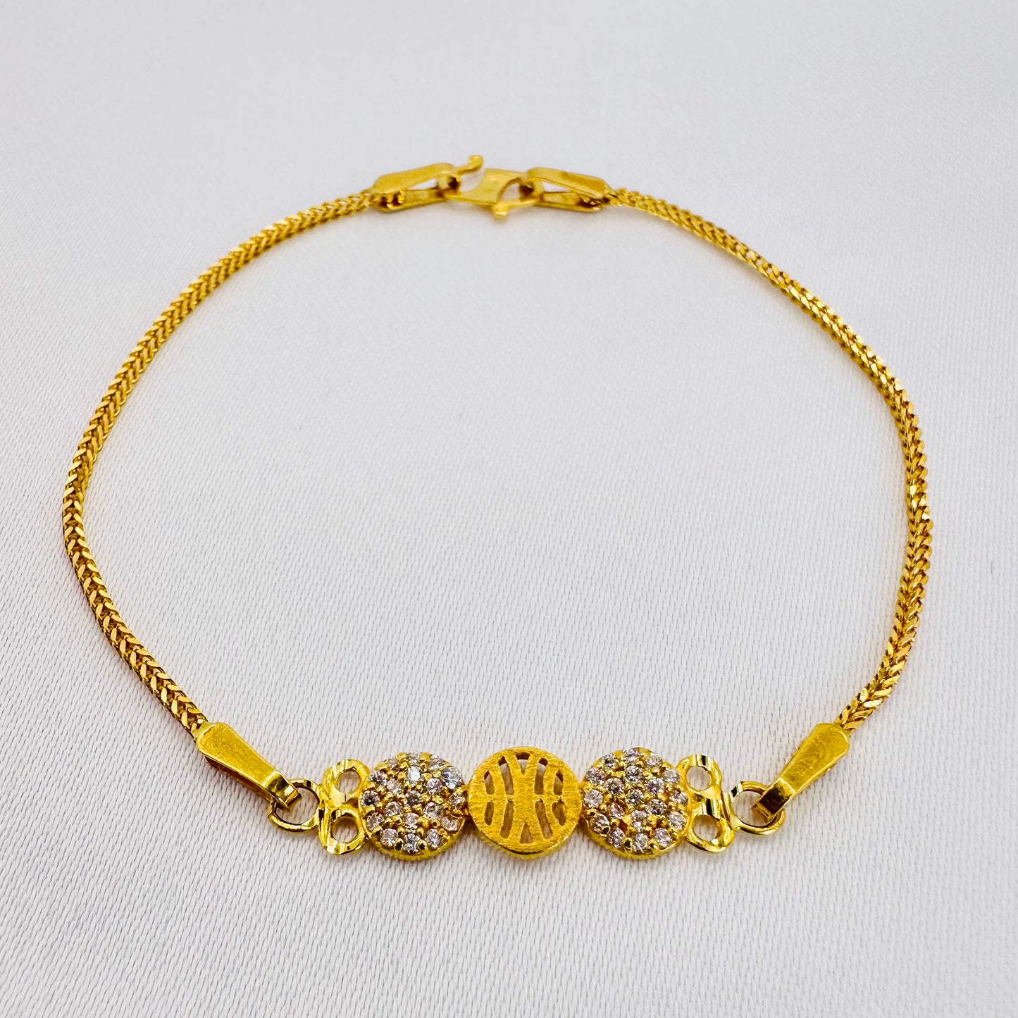 22k solid gold everyday bracelet