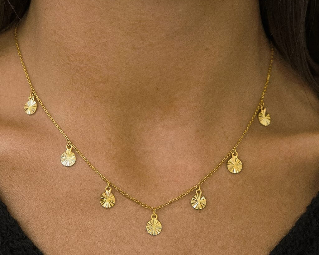 22k solid gold designer necklace