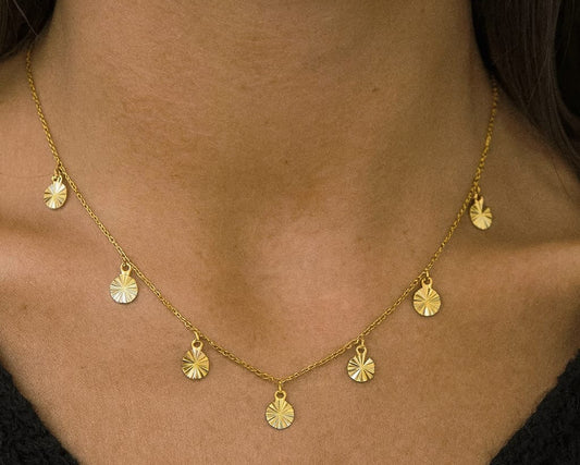 22k solid gold designer necklace