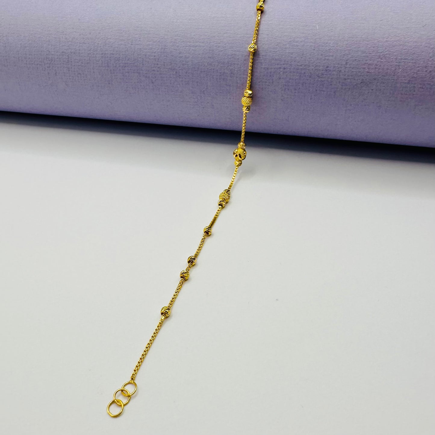 22k Solid Gold Chain Bracelet