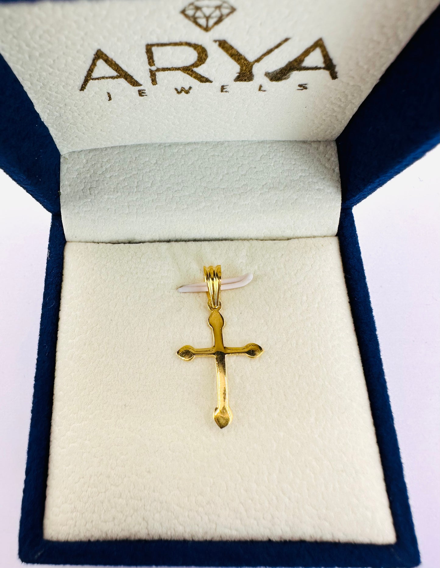 22k solid gold cross