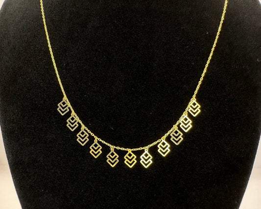 22k solid gold designer necklace