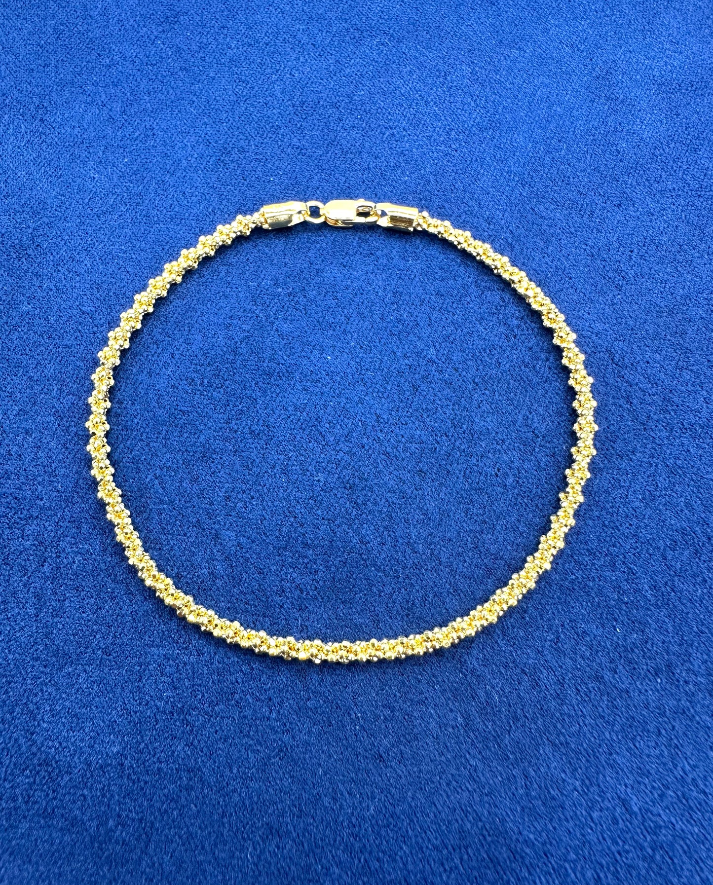 22k Solid Gold cluster Bracelet