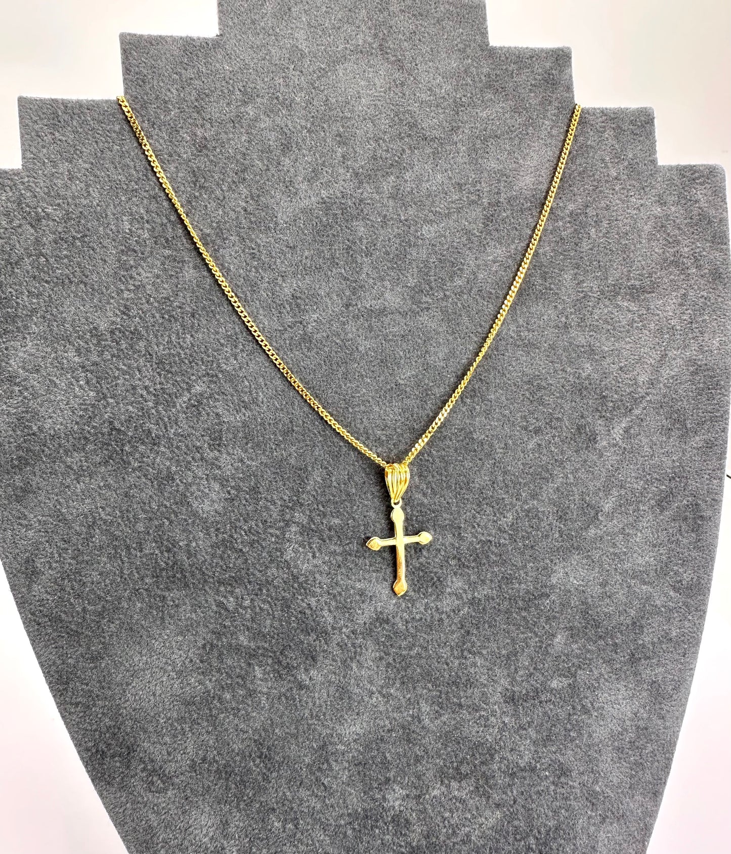 22k solid gold cross