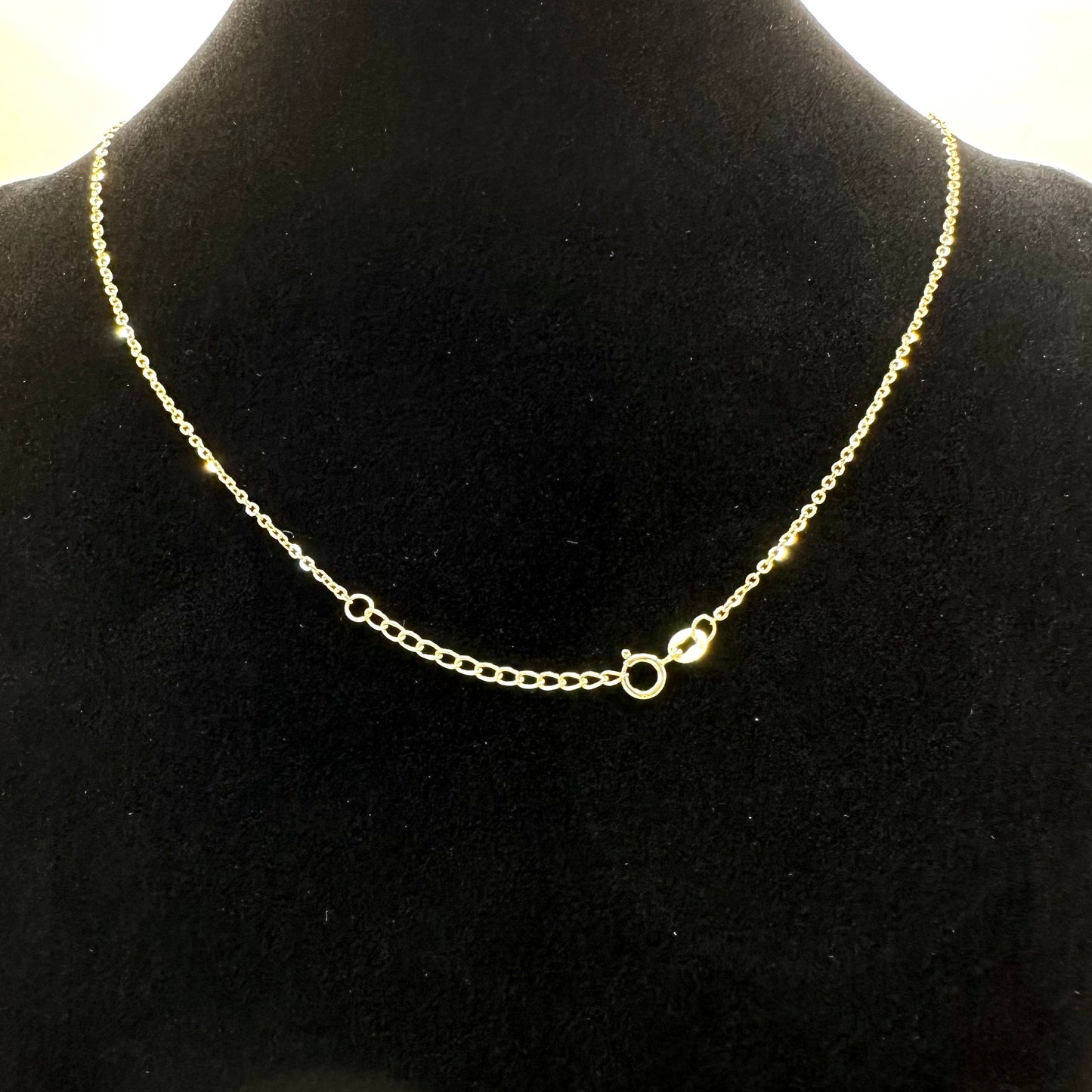 18k solid gold double layered chain
