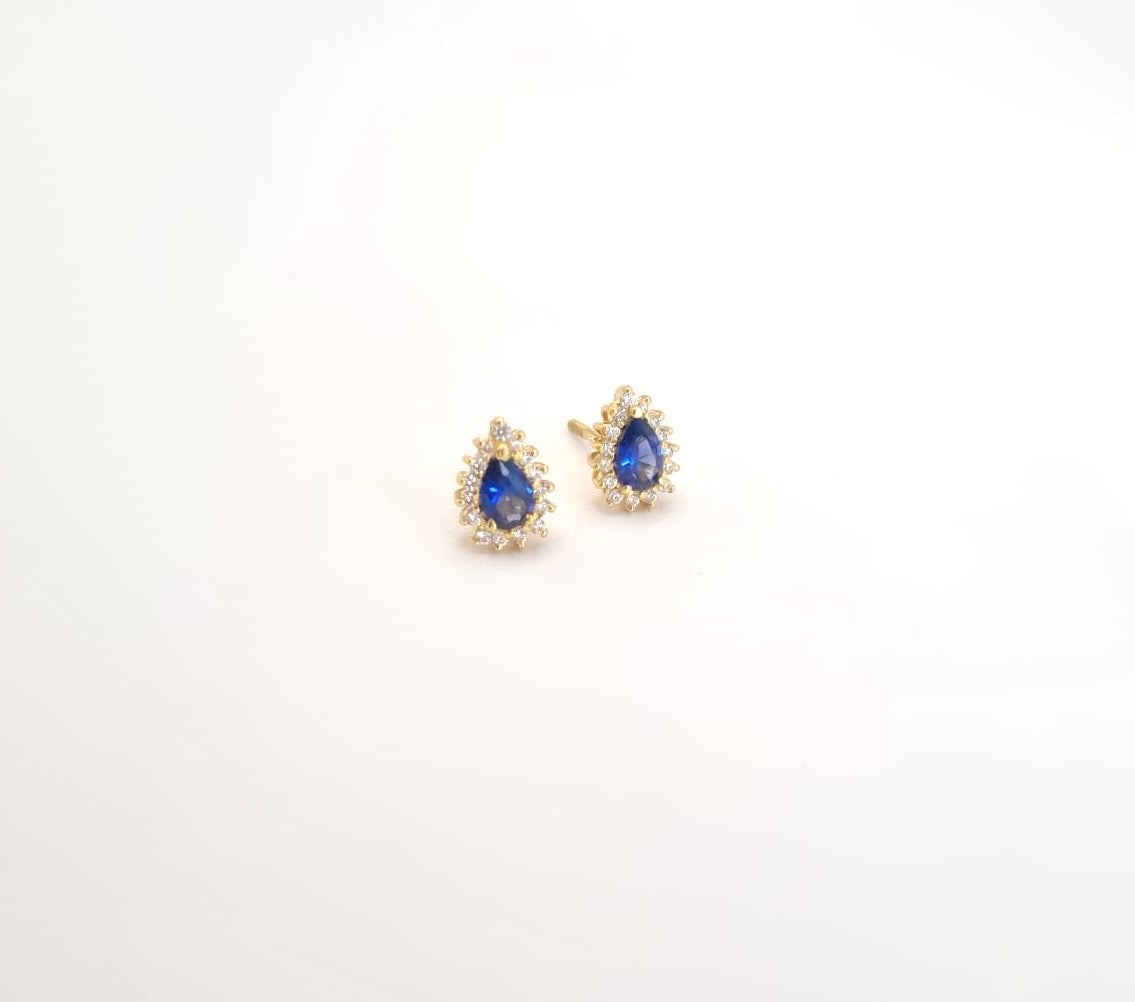 22k solid gold teardrop earrings