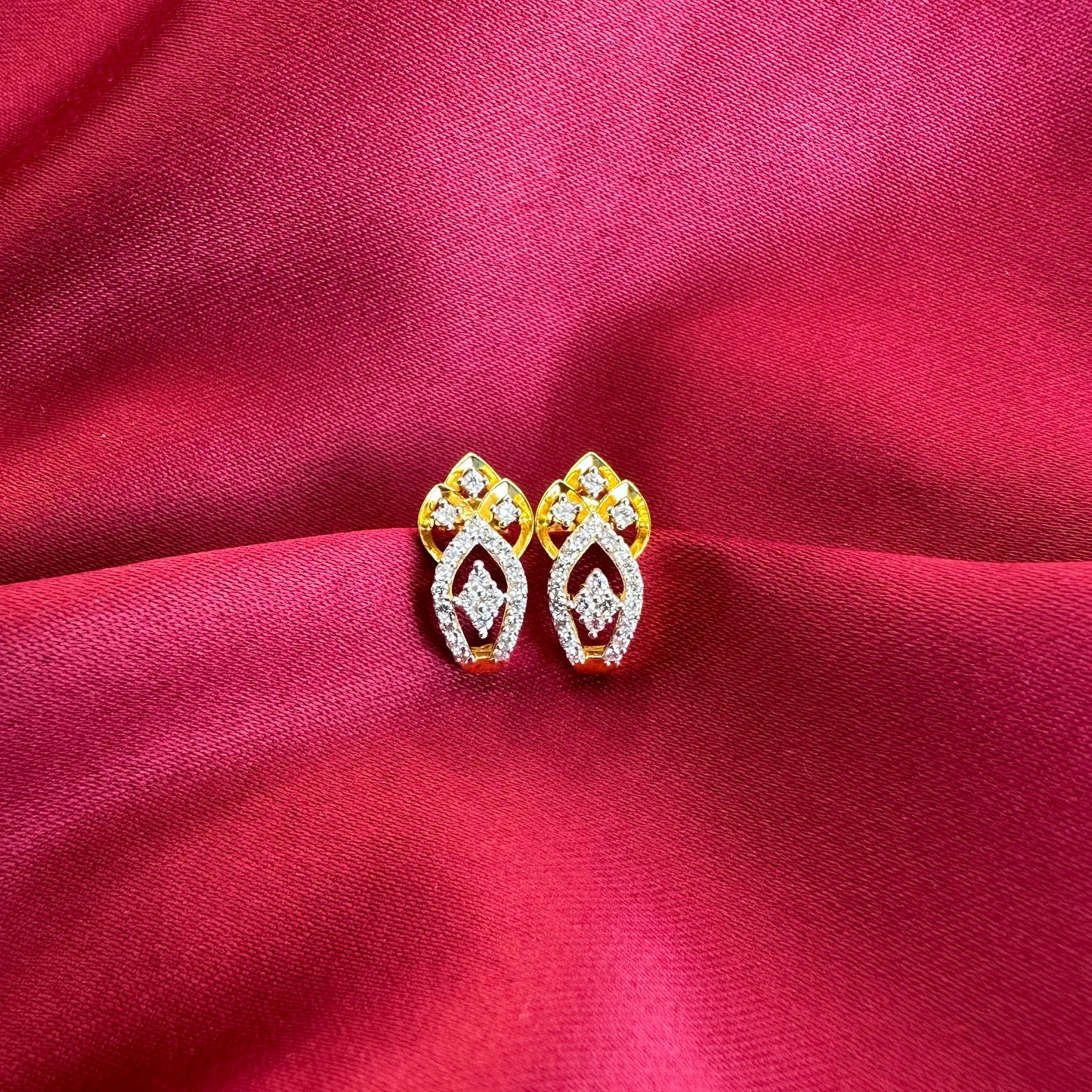 22k solid gold designer earrings