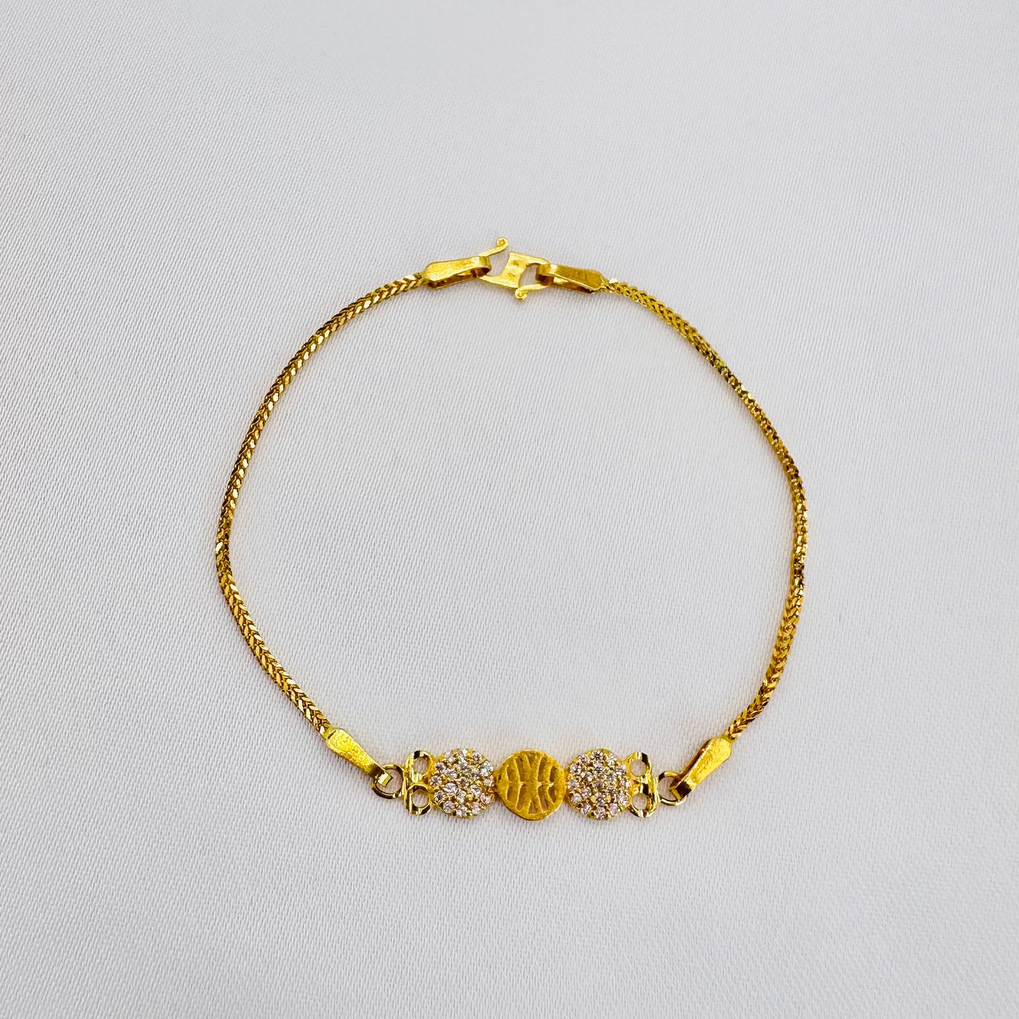 22k solid gold everyday bracelet