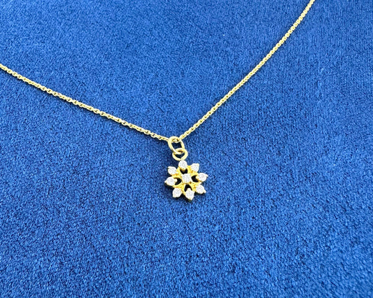 22k solid gold designer necklace