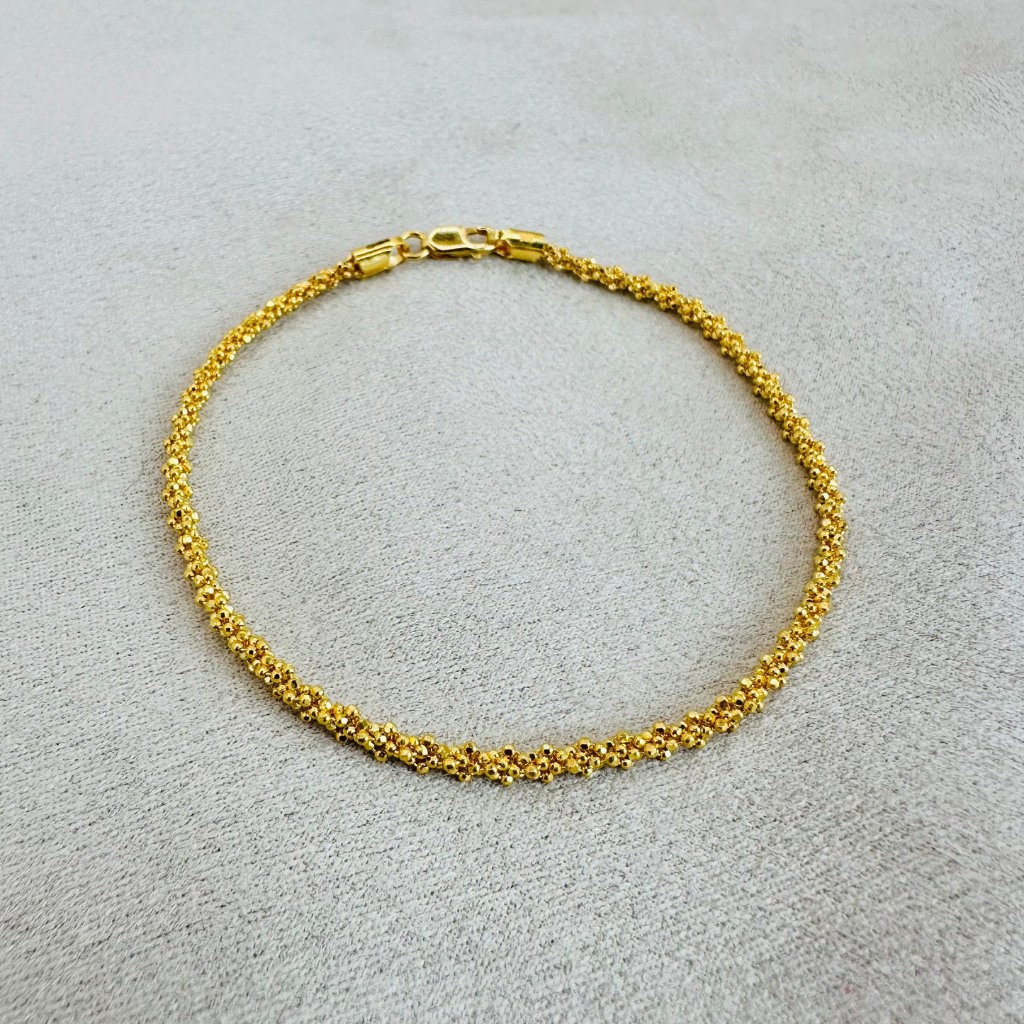 22k Solid Gold cluster Bracelet