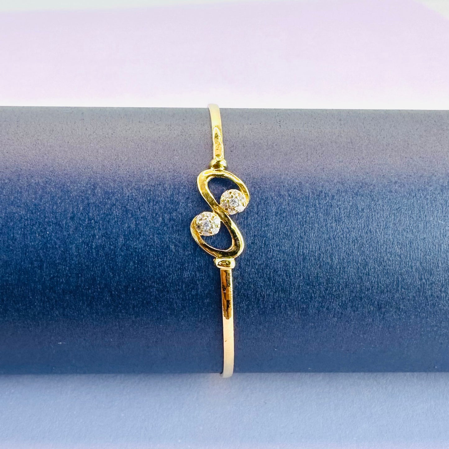 22k solid gold small baby bracelet/ baby bangle