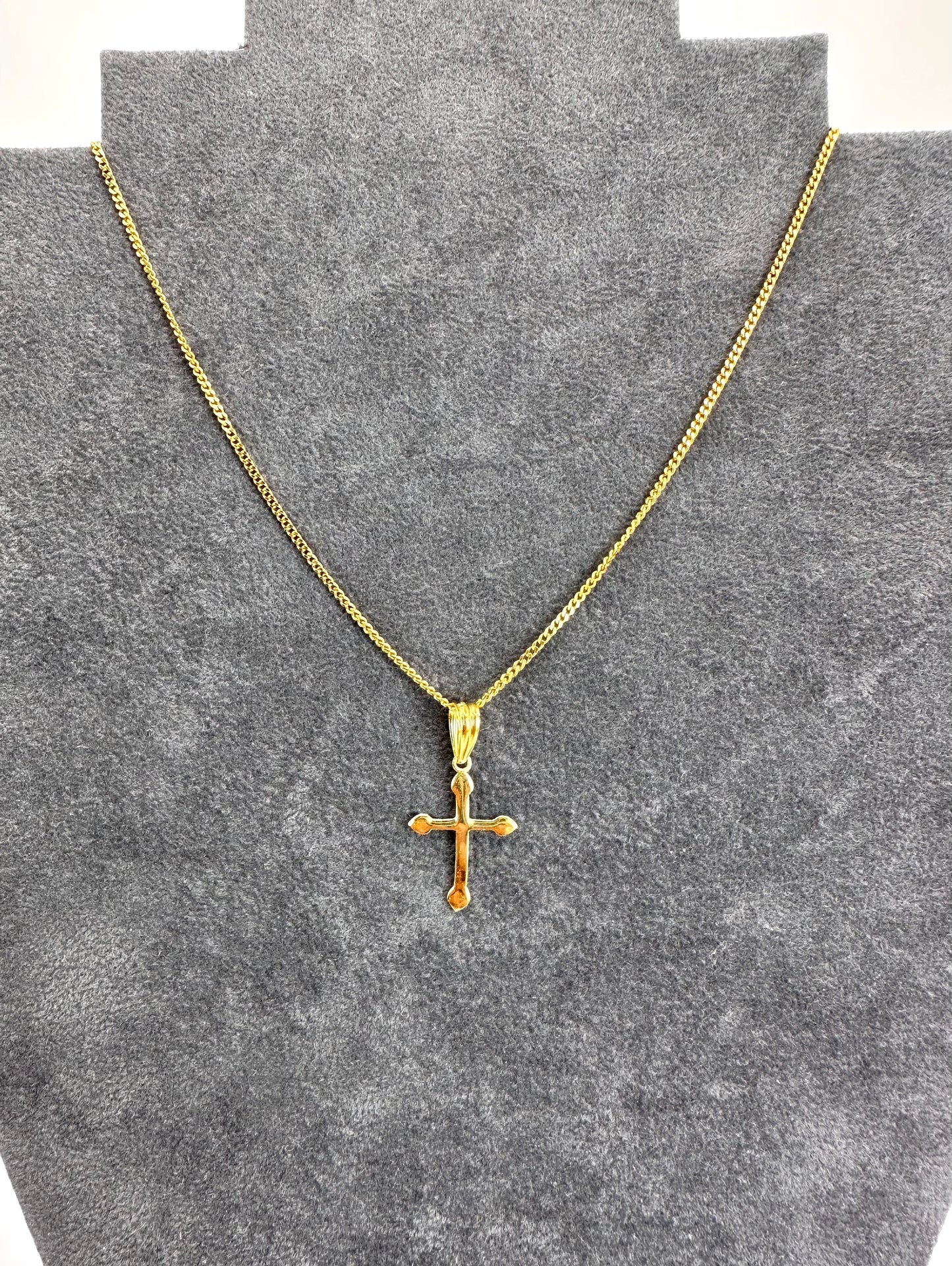 22k solid gold cross