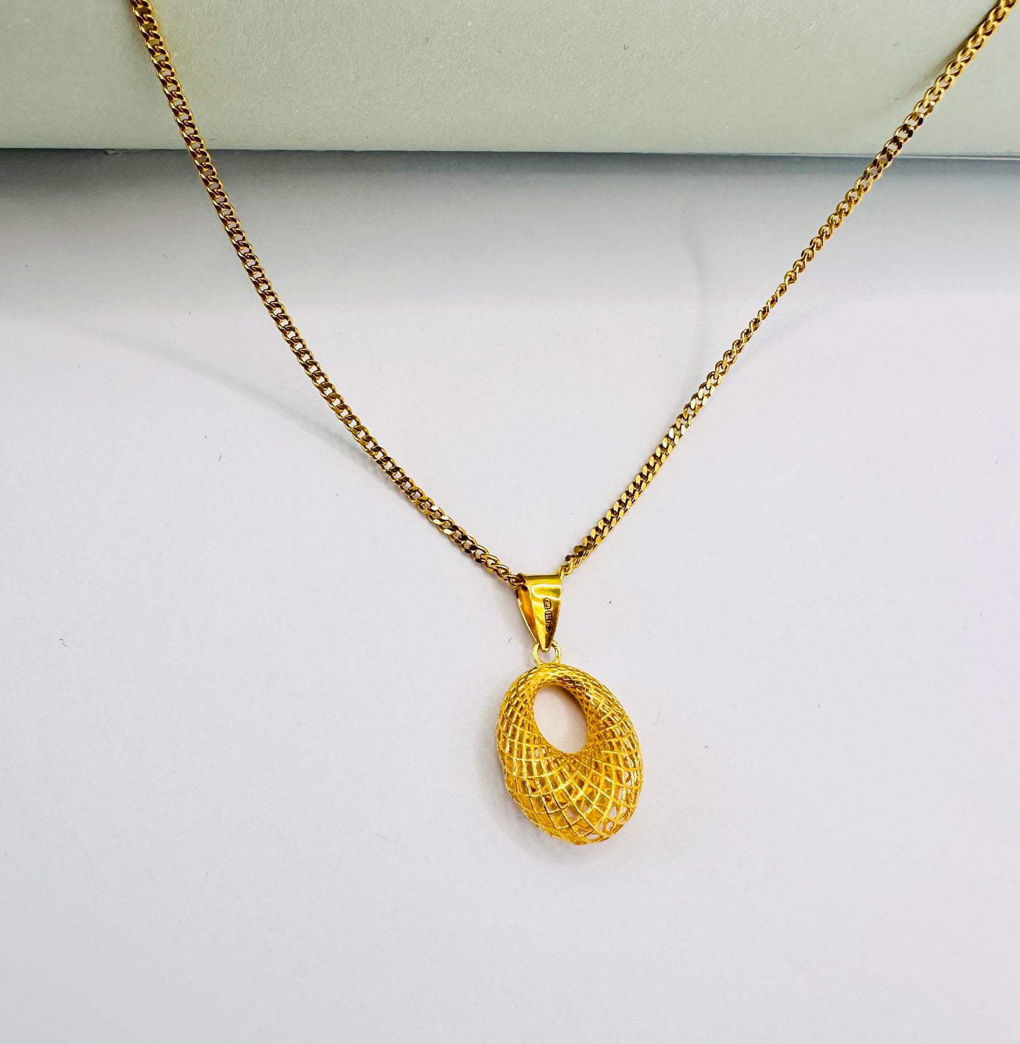 22k solid gold 3D charms pendant