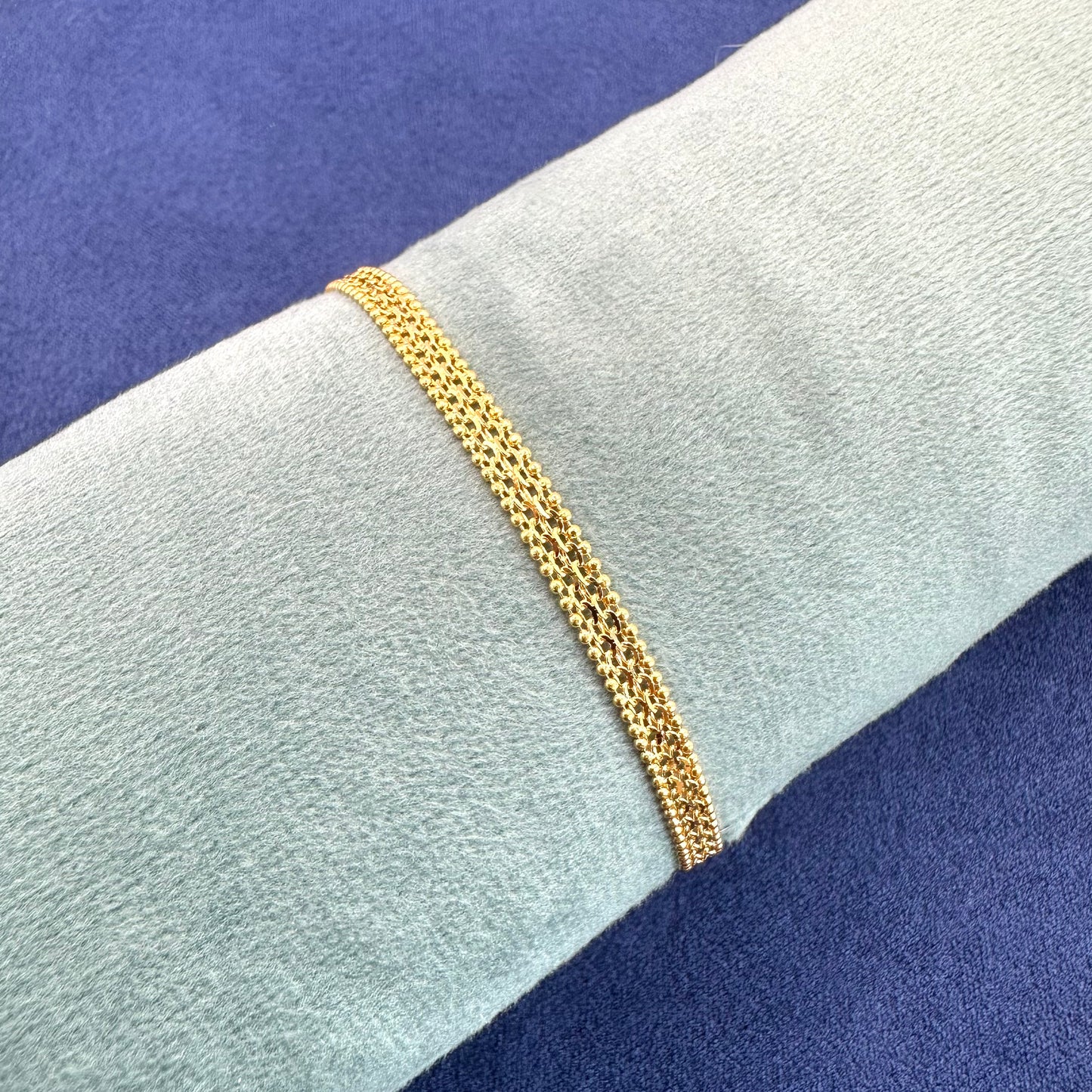 22k solid gold everyday bracelet