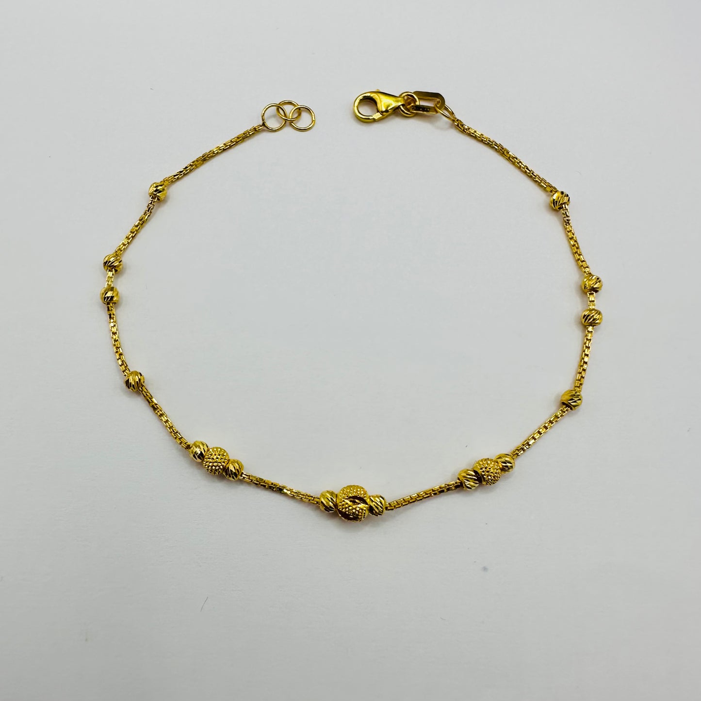 22k Solid Gold Chain Bracelet