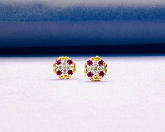 22k solid gold small earrings