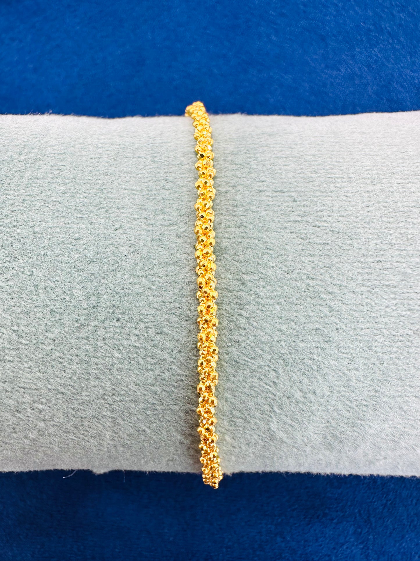 22k Solid Gold cluster Bracelet