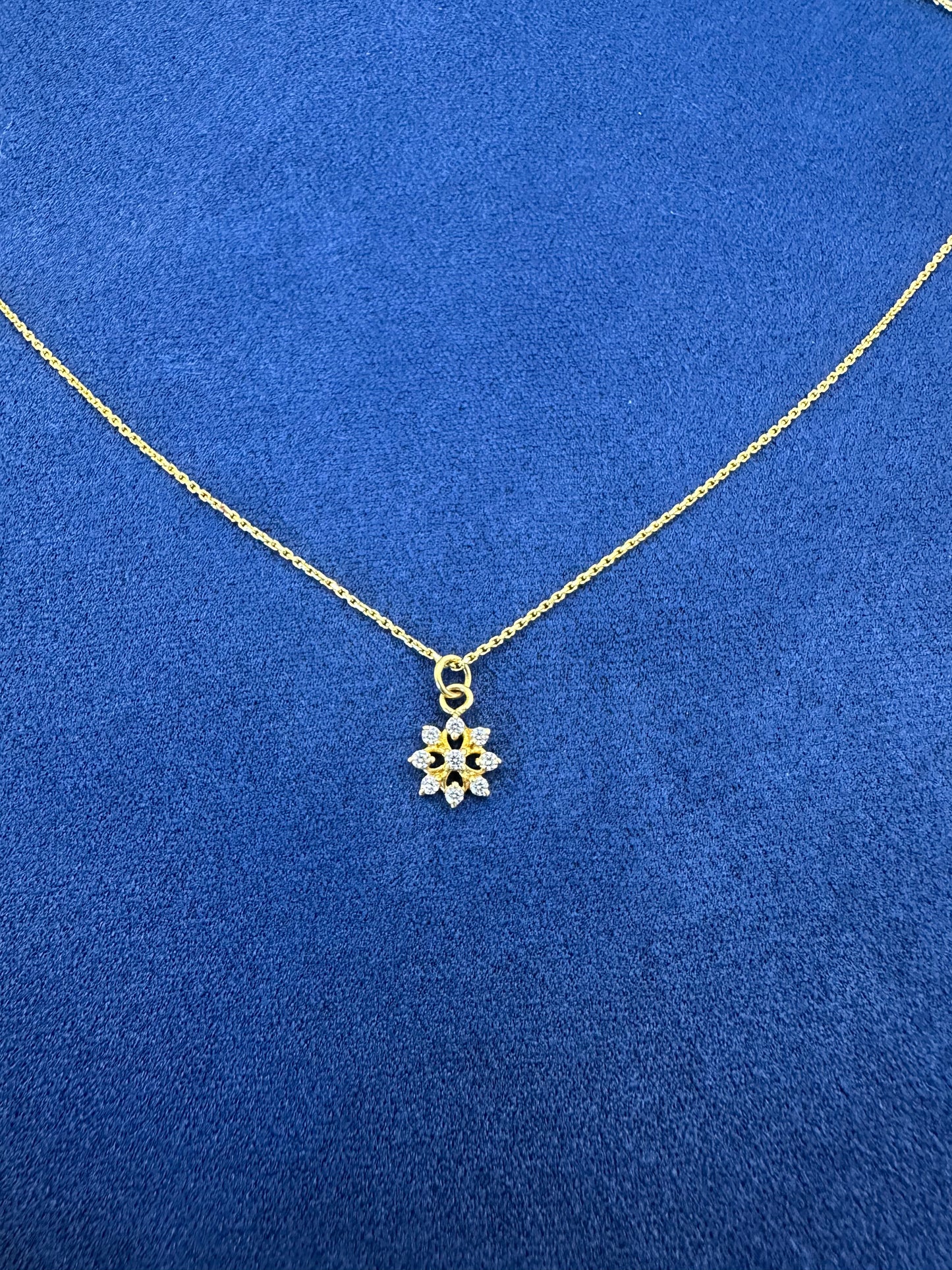 22k solid gold designer necklace