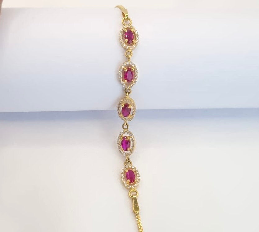 22k solid gold designer bracelet