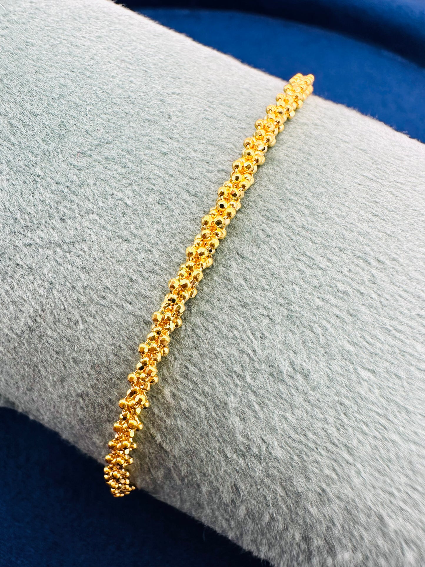 22k Solid Gold cluster Bracelet