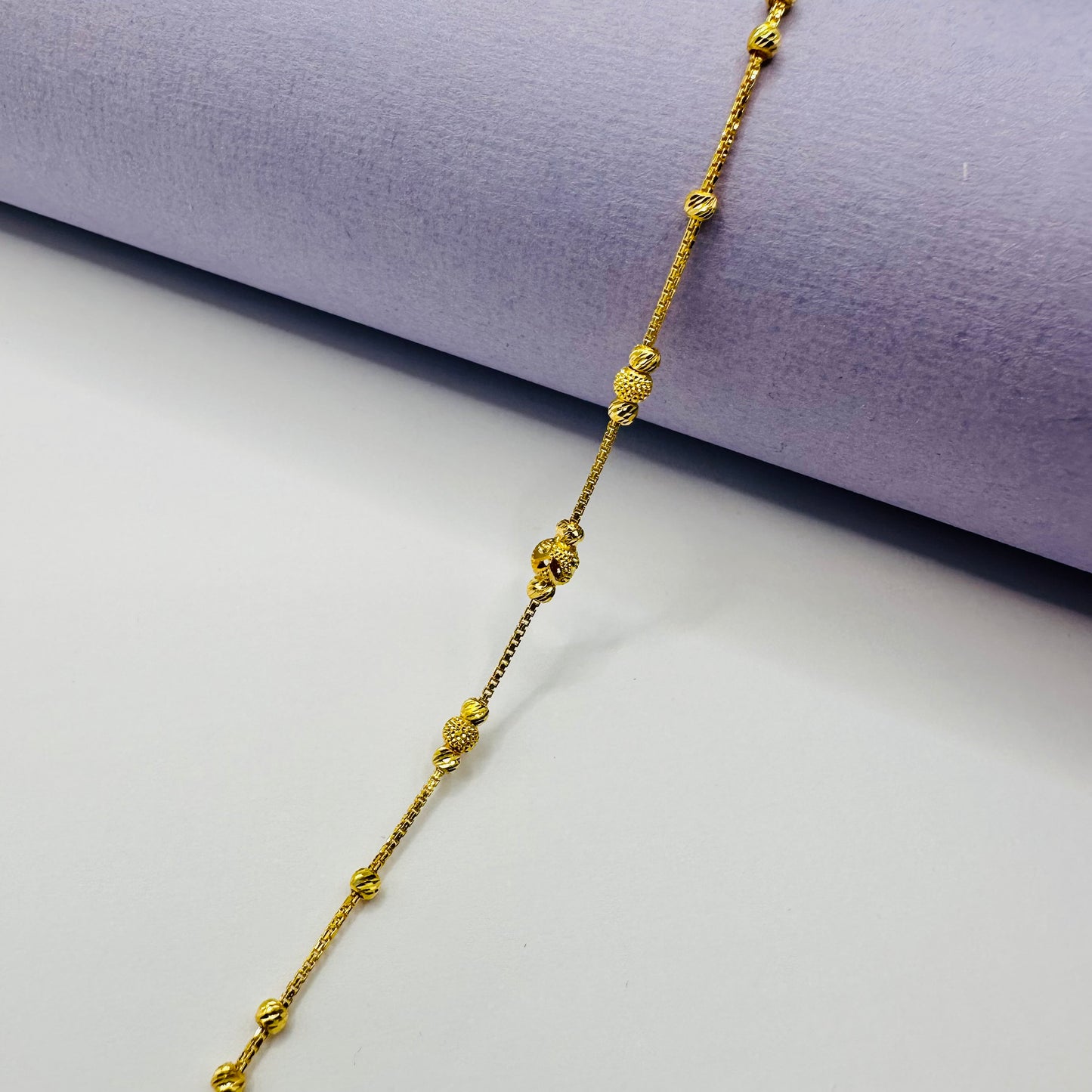 22k Solid Gold Chain Bracelet