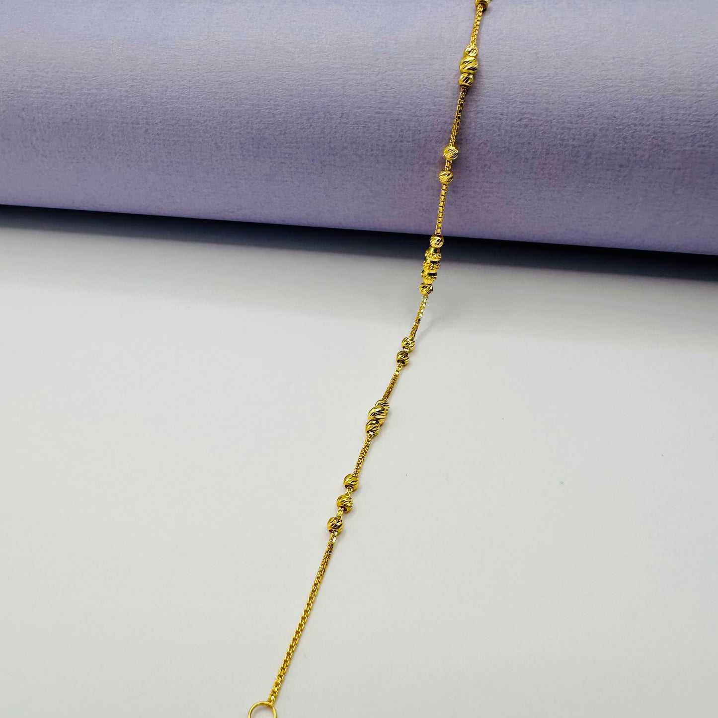22k Solid Gold Chain Bracelet