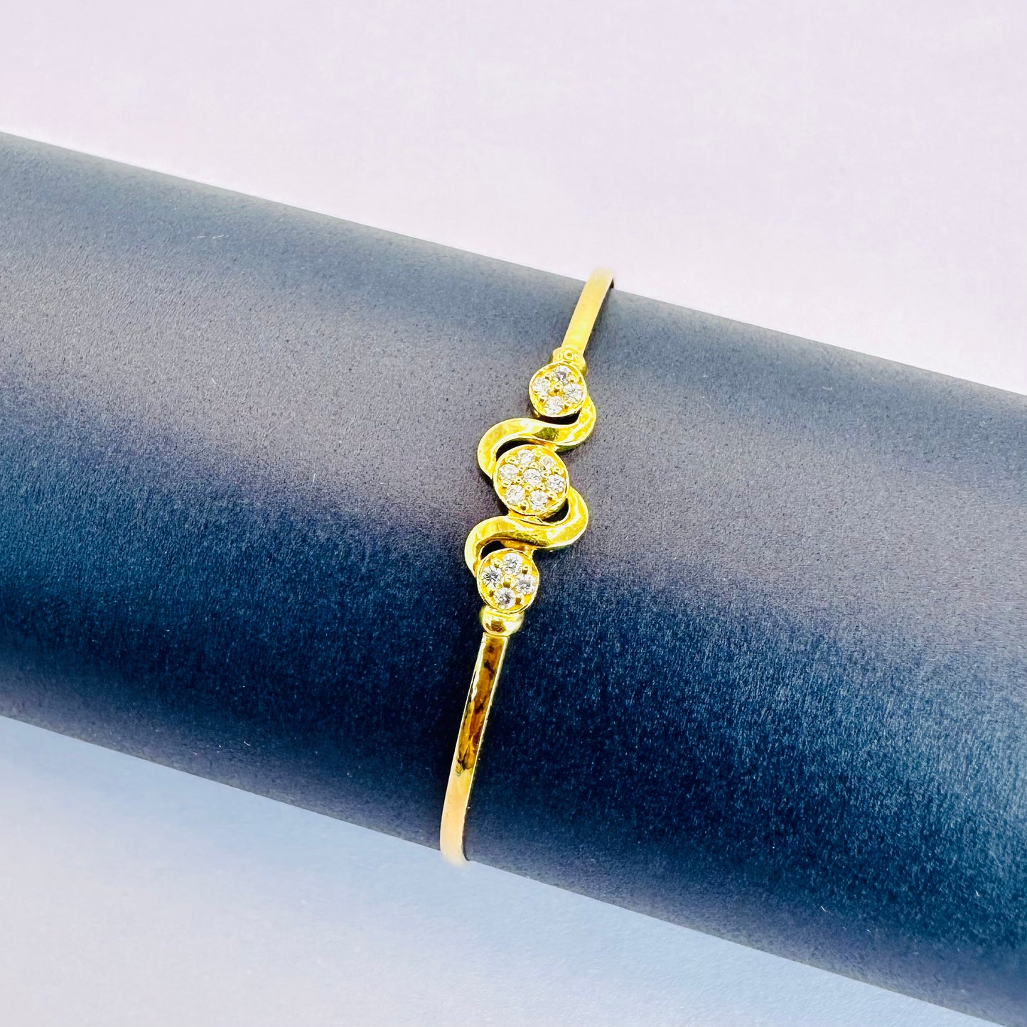 22k solid gold small baby bracelet/ baby bangle