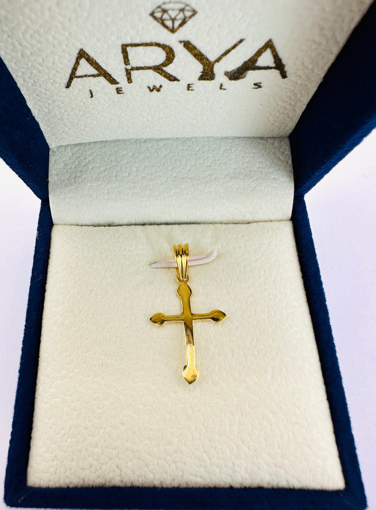 22k solid gold cross