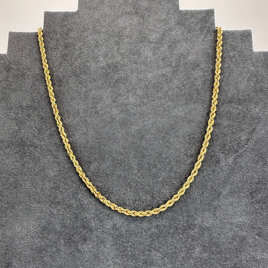 18k rope chain