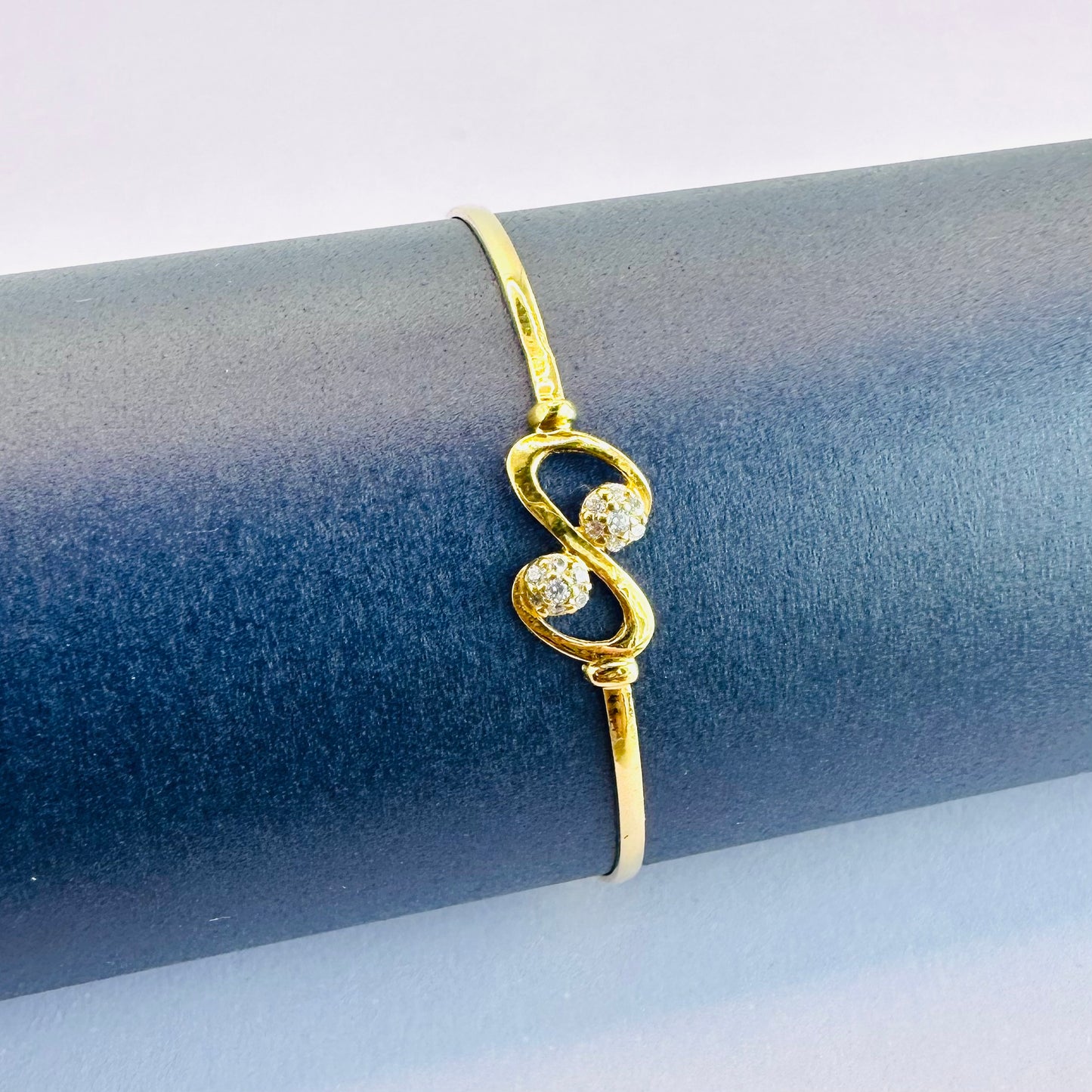 22k solid gold small baby bracelet/ baby bangle