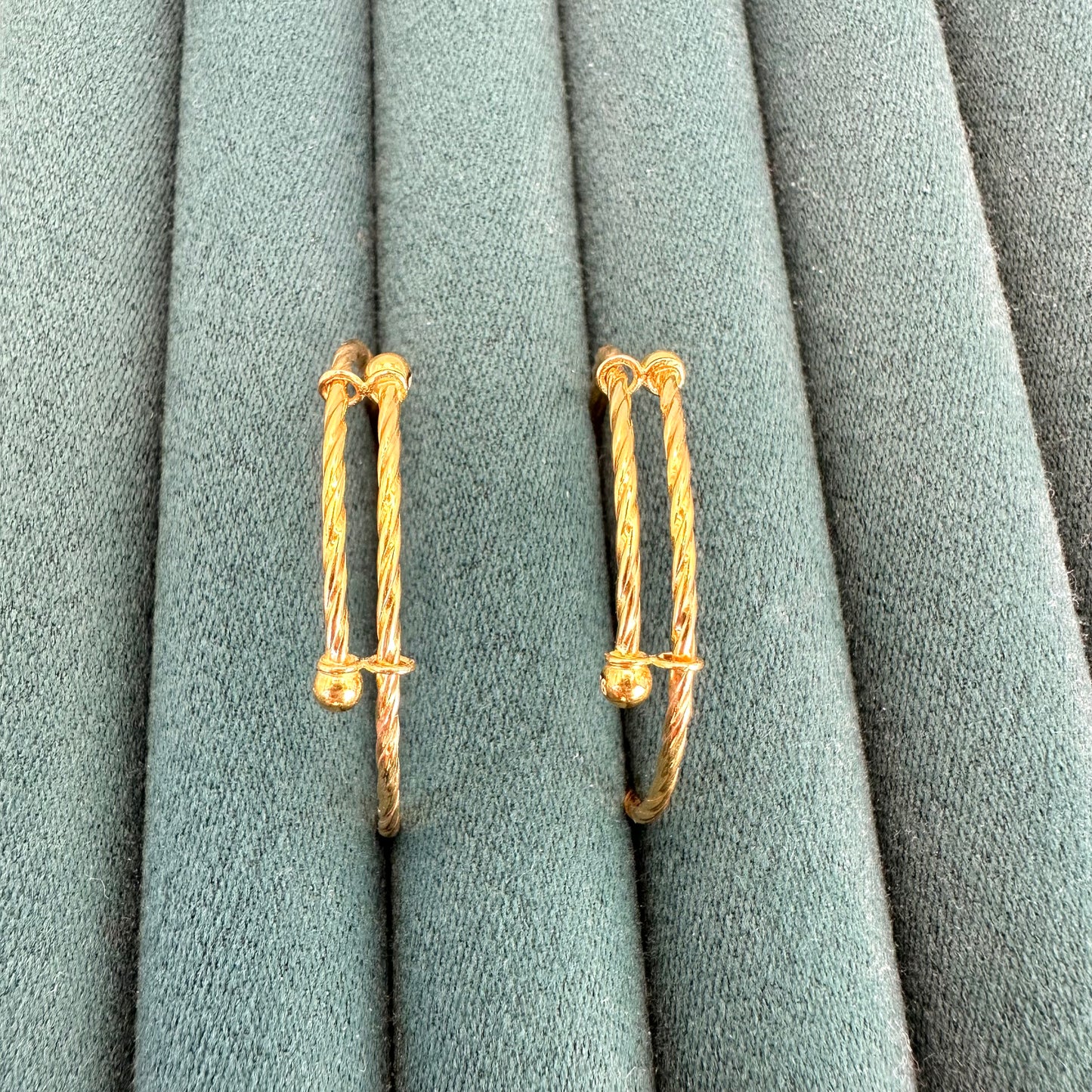 22k Solid Gold Baby Bangles: Unisex Gift Jewellery