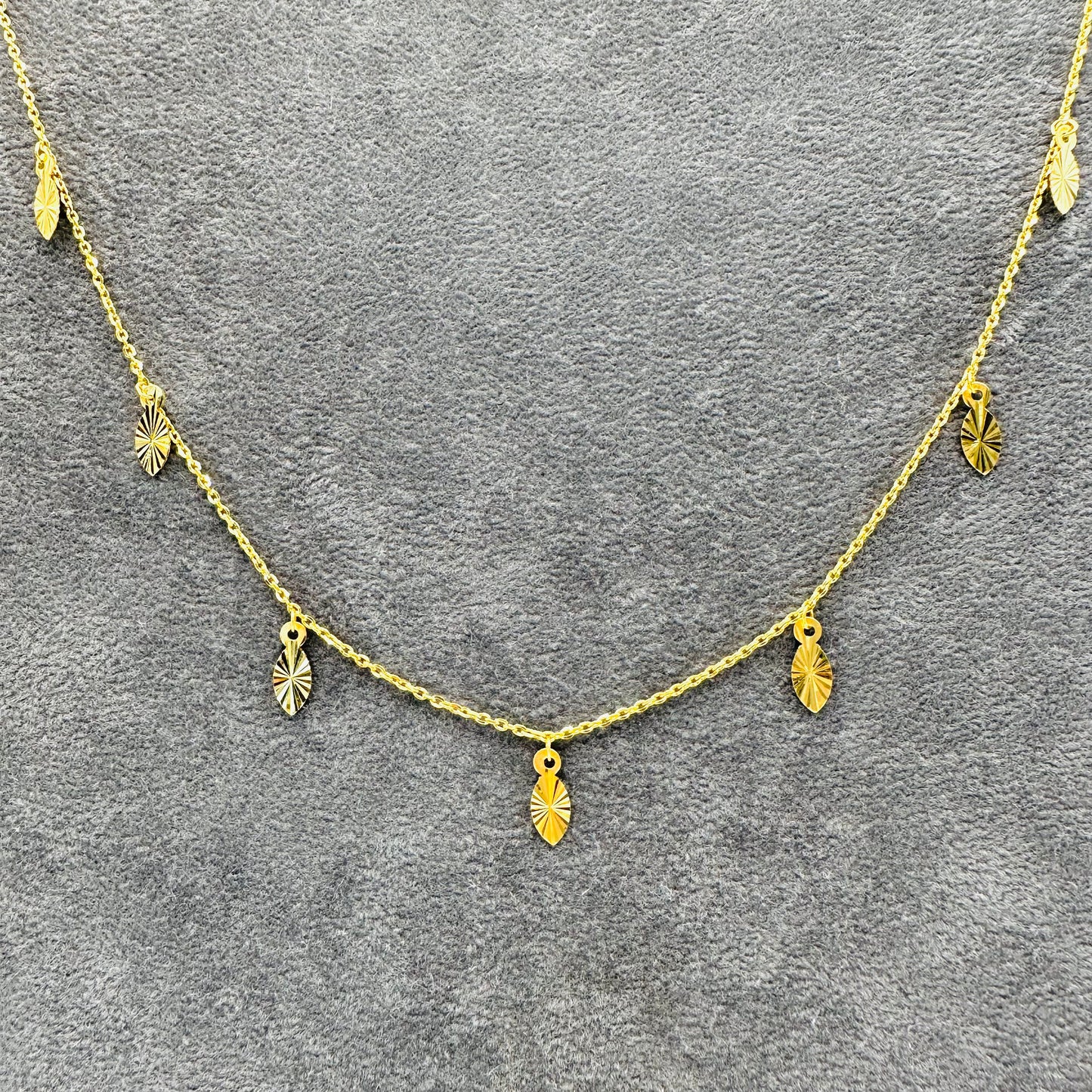 22k solid gold designer necklace