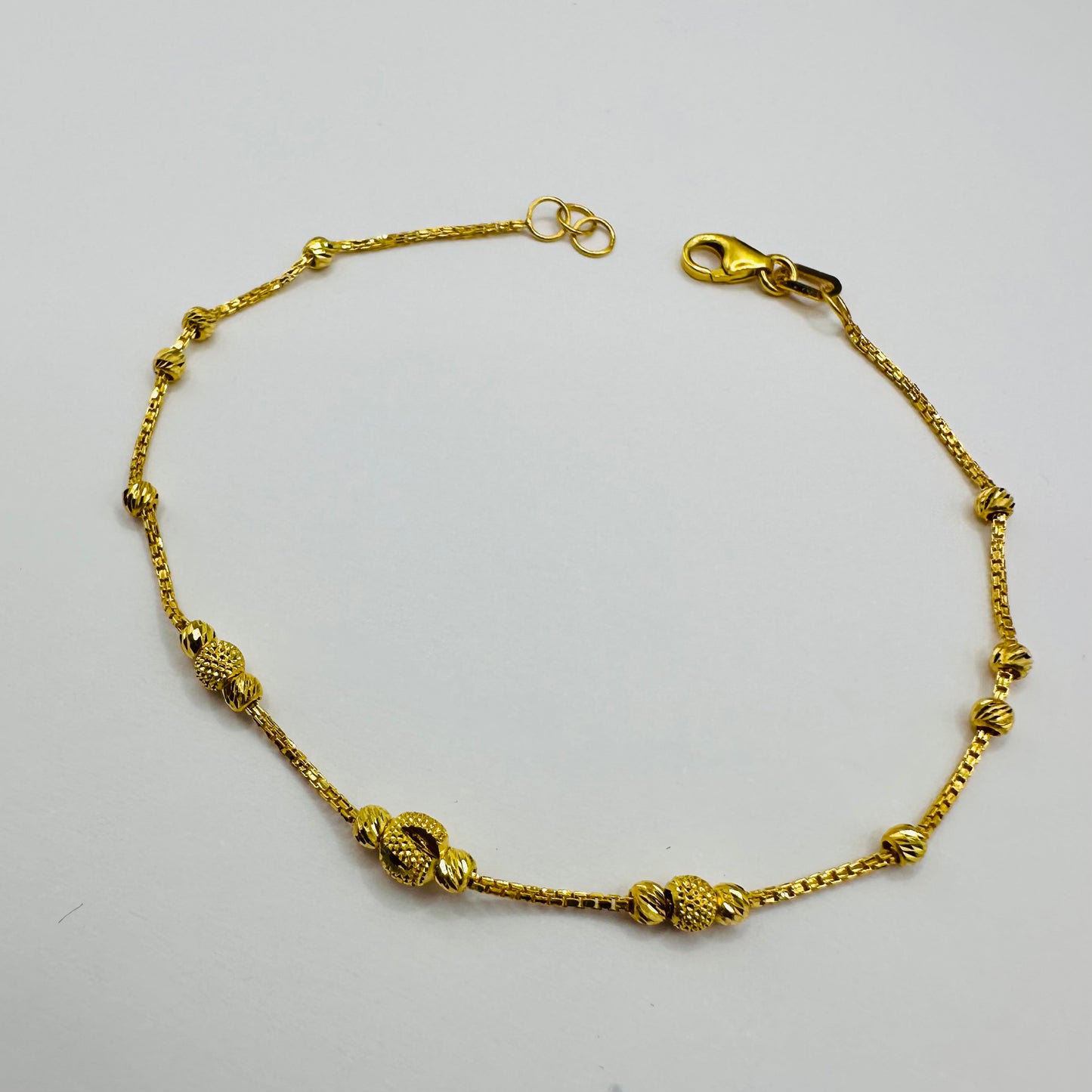 22k Solid Gold Chain Bracelet