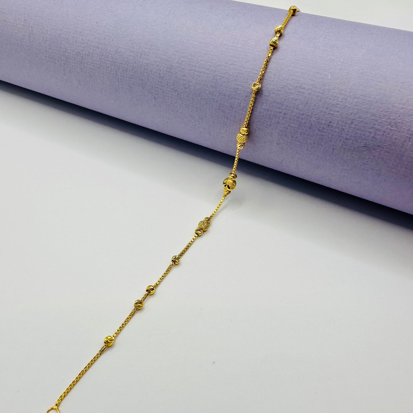 22k Solid Gold Chain Bracelet