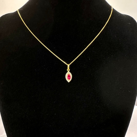 22k solid gold small pendant only